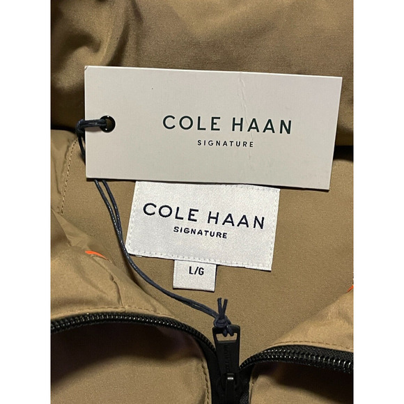 Cole Haan Men's Signature Down Parka Jacket Short Coat (Sz L) Removable Hood NEW - Picture 5 of 6